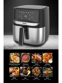 Homms H20 1700 Watt Xl Dijital Dokunmatik 8 Ön Programlı Airfryer Yağsız Kızartma Sıcak Hava Fritöz - 2