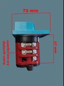 METOP 3x25A Üç Fazlı Trifaze Enversör Yön Değiştirici Pako Şalter(1-0-2 sağ - Sol) - 4