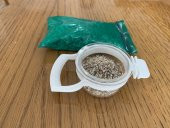 Muhabbet Kuşları İçin Kuş Kumu + kırılmaz kum kabı - 1