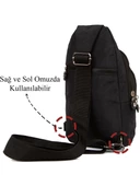 Newish Polo Unisex Siyah Su Geçirmez Krinkıl Çapraz Askılı Bel Omuz Çanta thumbnail 2