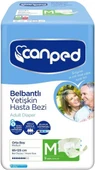 Canped Hasta Bezi Yetişkin Bel Bantlı Polietilen Medium-M Orta Boy 27 Adet (3PK*9) thumbnail 2