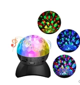 Sahne Aydınlatma Kablosuz Bluetooth Işık Hoparlör LED Dönen Kristal Sihirli Topu - 1