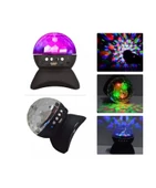 Sahne Aydınlatma Kablosuz Bluetooth Işık Hoparlör LED Dönen Kristal Sihirli Topu - 6
