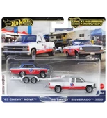 Hot Wheels Premium HRV42 Team Transport '63 Chevy Nova / '88 chevy Siverado 3500  (#68) thumbnail 1