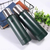 Kapris Çift Katlı Paslanmaz Çelik Termos 750ML Yeşil Kap-295 - 1