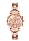 Dice Kayek DK.1.AG1183.03 Fonksiyonlar Aktif Kordon Çelik Kasa 5 ATM Suya Dayanıklı Rose Gold Kadın Kol Saati - 1