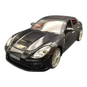 Farbu Metal Model Araba 5517, 1:18 Ölçekli Kapılar Bagaj Kaput Açılır Özellikli Sesli Ön Farları Işıklı Porsche Panamera - 12