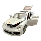 Farbu Metal Model Araba 5517, 1:18 Ölçekli Kapılar Bagaj Kaput Açılır Özellikli Sesli Ön Farları Işıklı Porsche Panamera - 6