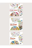 Sanat Terapisi Yetişkin Boyama Kitabı 3 lü Set - 1