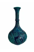 El Yapımı Gözyaşı Çini Vazo 30 cm - 3
