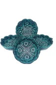 Reçellik, Sosluk, Çerezlik Çini Kase Seti 12'li Çap 8cm - 5