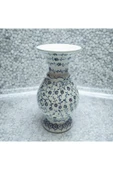 El Dekorlu Özel Seri Haliç Desen Boy 15 Cm Kandil Vazo ( Geniş Ağızlı ) - 4