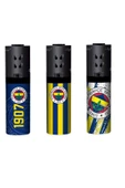 Taraftar Figürlü Çakmak Turbo Taraftar Çakmak 3 Lü Set ( 1 Adet Seramik Küllük ) - 1