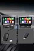 TORİMA TAB08 Mini Kablosuz Carplay Usb ve Type-c Uyumlu Araç Multimedya Dönüştürücü Adaptörü thumbnail 4