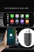 TORİMA TAB06 Mini 2in1 Kablosuz Carplay Usb ve Type-c Uyumlu Araç Multimedya Dönüştürücü Adaptörü - 6