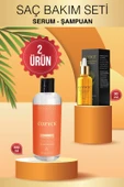 COZYCE SAÇ BAKIM SERUMU 30 ML +İNCE TELLİ KURU SAÇLAR İÇİN ARGAN-KERATİNLİ TUZSUZ ŞAMPUAN 500ML - 1