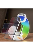 Earldom WC55 4in1 15W Hızlı Şarj Telefon Saat ve Airpods İçin RGB Işıklı Kablosuz Şarj Standı - 4