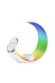 Earldom WC55 4in1 15W Hızlı Şarj Telefon Saat ve Airpods İçin RGB Işıklı Kablosuz Şarj Standı - 3