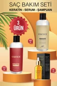 COZYCE ÇAM TEREBENTİN ŞAMPUAN 500ML+COZYCE SAÇ SERUMU 30ML+COZYCE KERATİN 500ML - 1