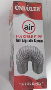Aspi̇ratör Borusu 10 Metre Telli̇ Ünlüler Davlumbaz Borusu - 5