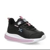 Kinetix Stach Pu Siyah-Pembe Işıklı Cırtlı Kız Çocuk Spor Ayakkabı - 1
