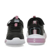 Kinetix Stach Pu Siyah-Pembe Işıklı Cırtlı Kız Çocuk Spor Ayakkabı - 6