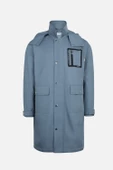 OVERSIZED SIRT DESEN BASKILI CEPLI PARDESU MAVI - 1