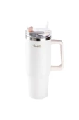 Tantitoni Move Bej Pipetli Paslanmaz Çelik Termos Bardak 1,2 Lt - 1