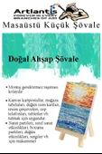 Küçük Akrobat Şövale Masaüstü 2 Adet Mini Katlanabilir Tuval Çerçeve Fotoğraf Sövale Ressam Sehbası Resim Standı - 2