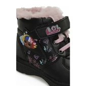 Lol Nepha Siyah Cırtlı Kürklü Fermuarlı Kız Çocuk Bot thumbnail 3