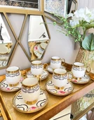 Royking Fleur 6lı Kahve Fincan Takımı PEMBE BKY 004 - 3