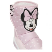 Mınnıe Mouse Salta Pembe Cırtlı Kürklü Kız Çocuk Kar Botu - 5