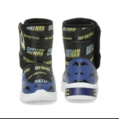 Batman Mavıla Lacivert-Siyah Cırtlı Kürklü Erkek Çocuk Kar Botu thumbnail 3