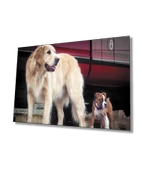 Köpek Dekoratif ve Modern Cam Tablo - 1