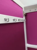Ayna 12968 Takı Dolap Boy Ayna Ahşap Kayın MDF Parlak Beyaz Lake Klasik El yapım - 3