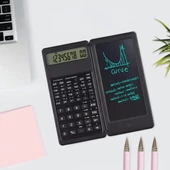 Silinebilir Lcd Yazı Tabletli,kalemli Katlanabilir Bilimsel Hesap Makinesi - 3