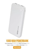 Azeada 10000 mAh 5v-2a Powerbank Type-C / Usb Giriş Led Işıklı Gösterge - 7