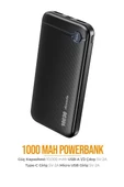 Azeada 10000 mAh 5v-2a Powerbank Type-C / Usb Giriş Led Işıklı Gösterge - 6