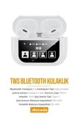 Azeada Dokunmatik Ekranlı Tws Bluetooth Kulaklık Tüm Cihazlara Uyumlu BT12 - 2