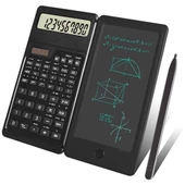 Hesap Makinası Silinebilir LCD Yazı Tabletli Kalemli Katlanabilir Bilimsel Hesap Makinesi - 10