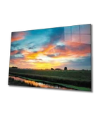 Manzara Dekoratif ve Modern Cam Tablo - 1