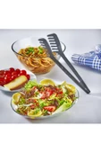 Pratik Yanmaz Yapışmaz Yüksek Isıya Dayanıklı Sert Plastik Makarna ve Salata Servis Maşası - 1