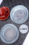 2 Adet Kristal Lüks Küllük Cam Puro Kül Tablası Yuvarlak Kül Tabağı thumbnail 1