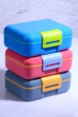Design Kendinden Kaşıklı 5 Bölmeli 2 Katlı Beslenme Kutusu - 5