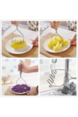 Paslanmaz Çelik Patates Ezici, Pratik Patates Ezici Püre Yapıcı , Mama Yapıcı Aparat thumbnail 2