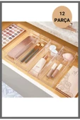 12 Parça Makyaj Takı Hobi Malzemesi Düzenleyici Organizer Kutu thumbnail 1