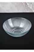 Cam Salata Tabağı Sunum Cips Tabak 22 Cm Servis Kasesi VRGS- 1 Adet - 3
