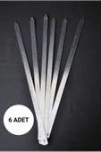 6 Adet Profosyonel Paslanmaz Metal Kıyma Şiş (Adana-Urfa-Antep Kebap Şişi) thumbnail 2