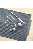 Büyük Boy Silikon Su Toplamaz Bulaşık Kurutma Matı Bulaşıklık - Bulaşık Altlığı 44 X 33 Cm - 3