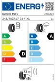 Kumho Ecsta PS71 245/40R17 95Y XL Yaz Lastiği - 2024 - 3